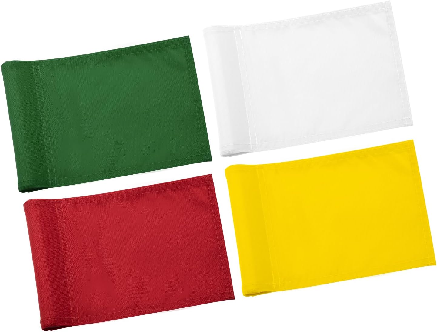 Blank Golf Flag 8x6 Inch - Mixed Color, 4 Pack