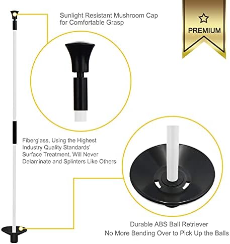 Golf Flagsticks Mini, Putting Green Flag for Yard, All 3 Feet, 3 Pack