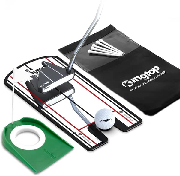 Golf Putting Mirror with Practice Cup, 12 x 6 in
